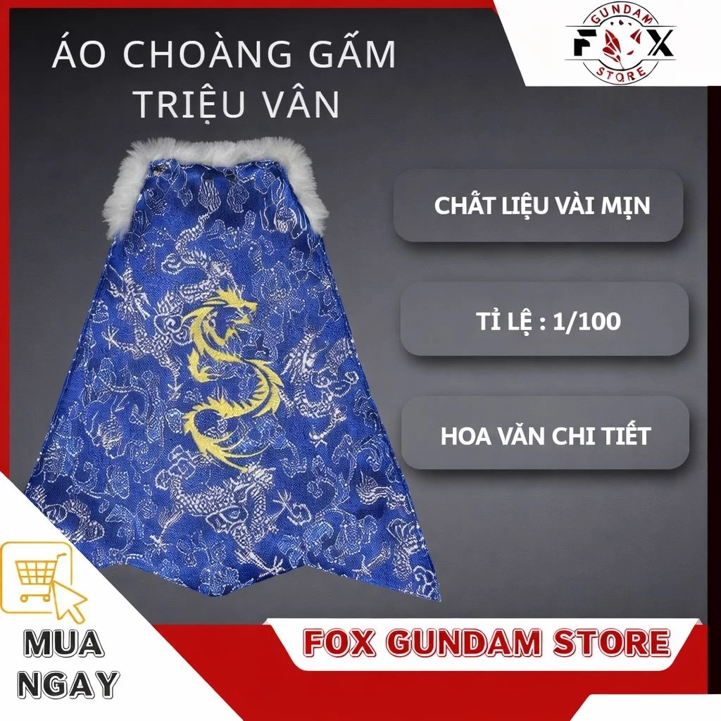 Phụ kiện Áo choàng gấm Triệu Vân tỷ lệ 1/100 cho mô hình | Fox Gundam Store