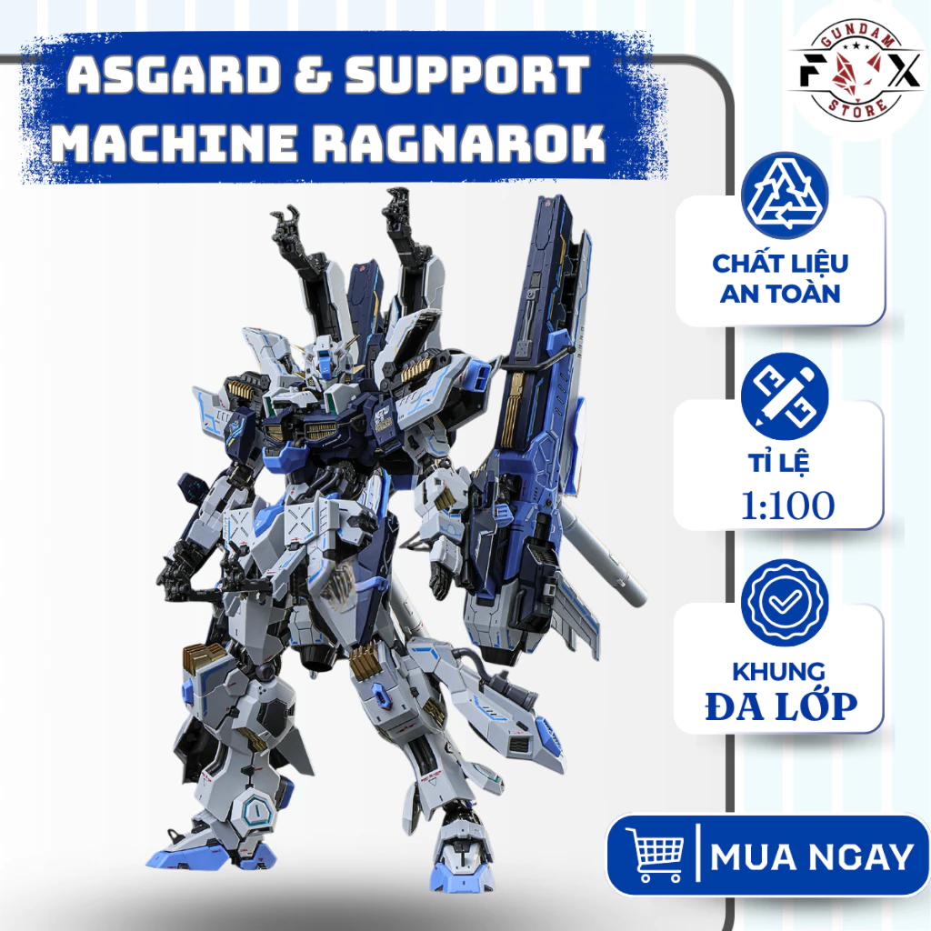 Mô Hình Lắp Ráp 1/100 Asgard & Support Machine Ragnarok | Fox Gundam Store