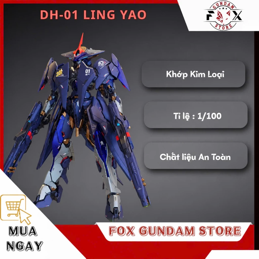 [MÔ HÌNH LẮP RÁP] DH-01 LING YAO (LĂNG DIỆU) – XIAOT | TỈ LỆ 1/100 | KHỚP KIM LOẠI